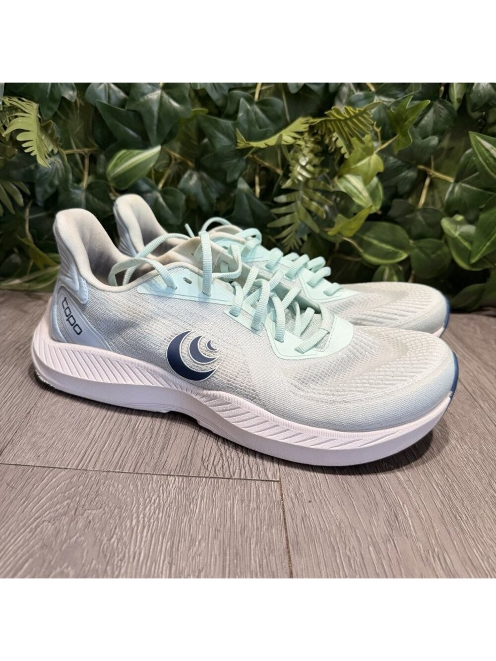 Topo Athletic FLI-LYTE 5 Shoes Womens Sz 9.5 Blue Sky Road Running Lightweight